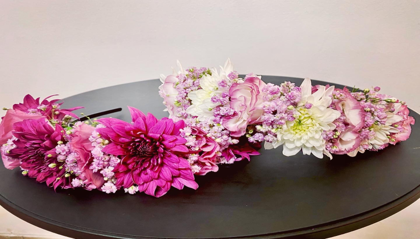 זר פרחים בהפעלת יום הולדת של יעלי- לגדול